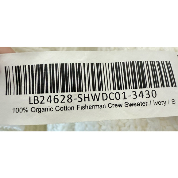 Quince Women's White Crew Neck Sweater - Picture 10 of 11